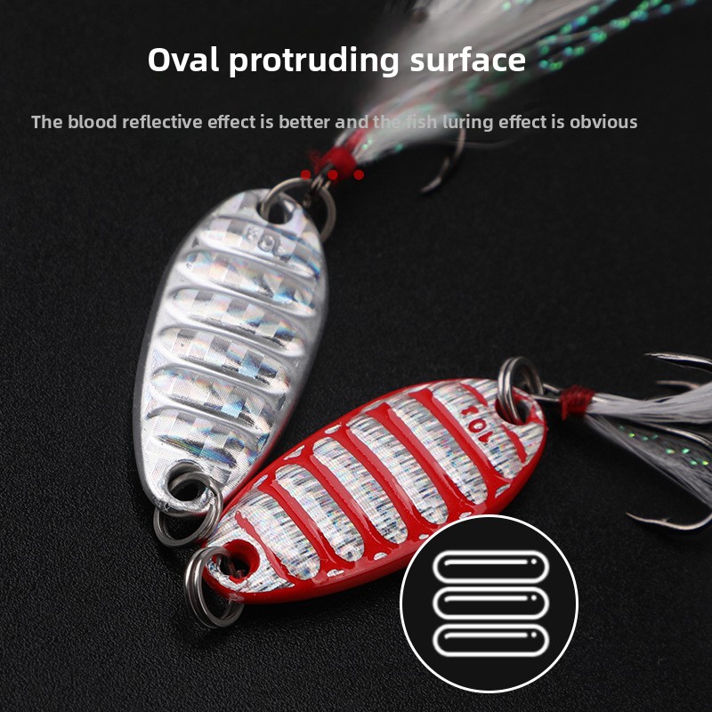 Wholesale Mouthfish Bait Lure Flat Vibrating Sequin Fishing Bait for Marlin Catfish Tilapia Blackfish Whitefish Bass 15g – Metal Lure – view 2