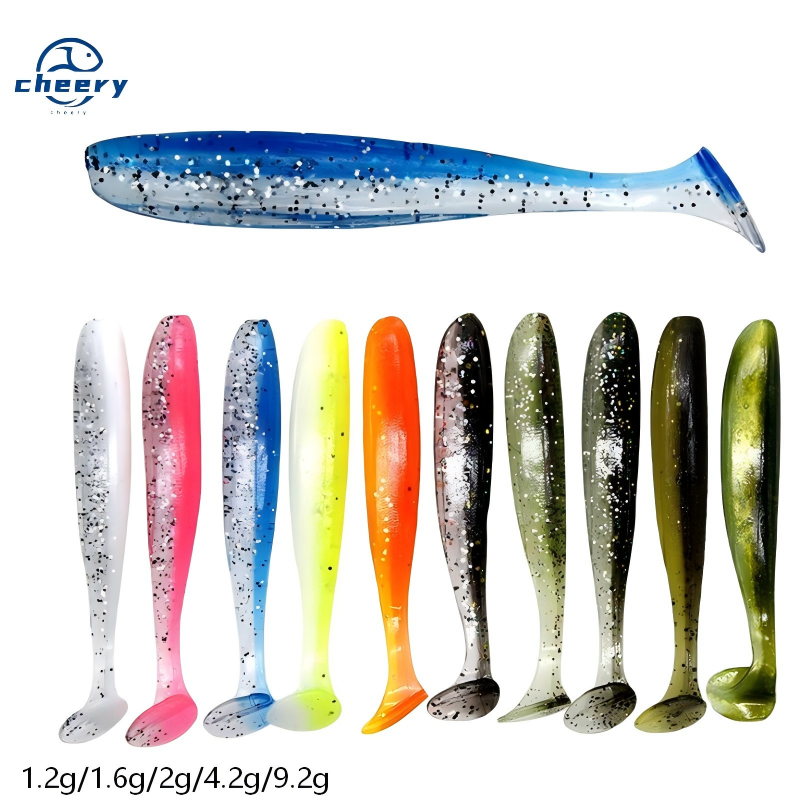 High Quality Fishing 2.5" 3.5" Swim Bait Lure Soft Plastics 5/7/9/12cm Saltwater Paddle Tail Swimbait Lure – Worms & Grubs – view 1