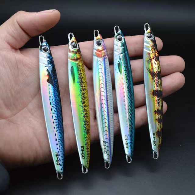 3D UV Printed Luminous 40g/60g/80g/100g Simulate Fish Metal Jig Lure Artificial Bait Slow Fall Pitch Jigging Fishing Jig Lure – Metal Jig – view 5