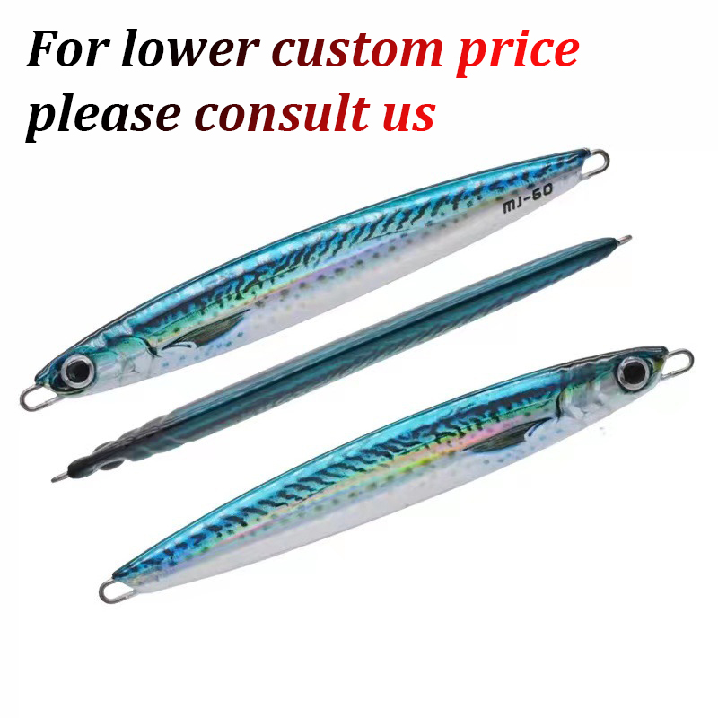 3D UV Printed Luminous 40g/60g/80g/100g Simulate Fish Metal Jig Lure Artificial Bait Slow Fall Pitch Jigging Fishing Jig Lure – Metal Jig – view 2
