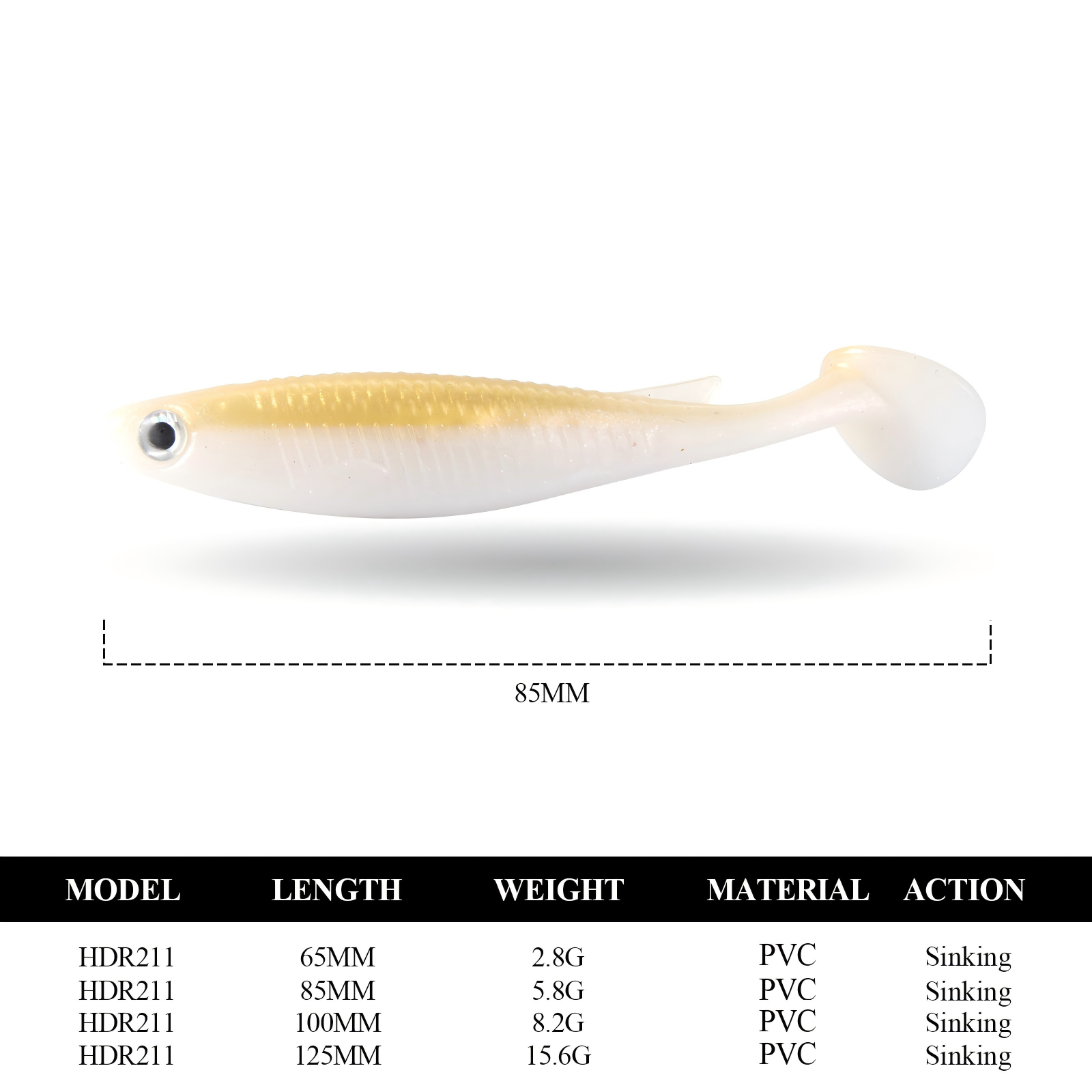 Cheery 6-12cm Double Color Soft Plastic Rubber T-tail Swim Bait PVC Pesca Fishing Lures OEM Fishing Tackle Wholesales – Worms & Grubs – view 2