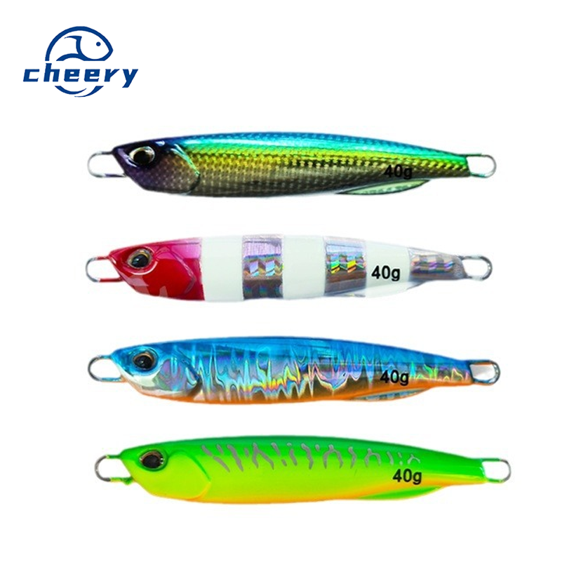 40g Sinking Luminous Artificial Hard Bait Deep-sea Metal Jigging Jig Fishing Lure for Ocean Rock – Metal Jig – view 1
