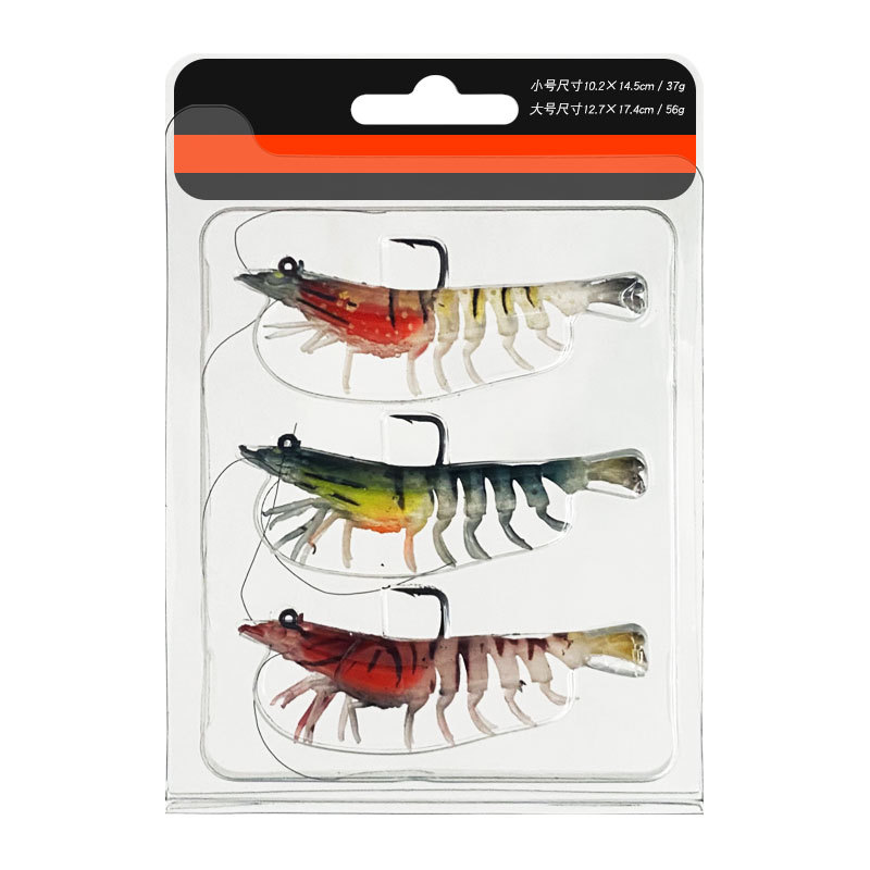 CHEERY Fishing Lurs Soft Shrimp Lure With Hook 9mm/12g Mini Silica Gel Artificial Bait Fishing Lures Bait – Worms & Grubs – view 4