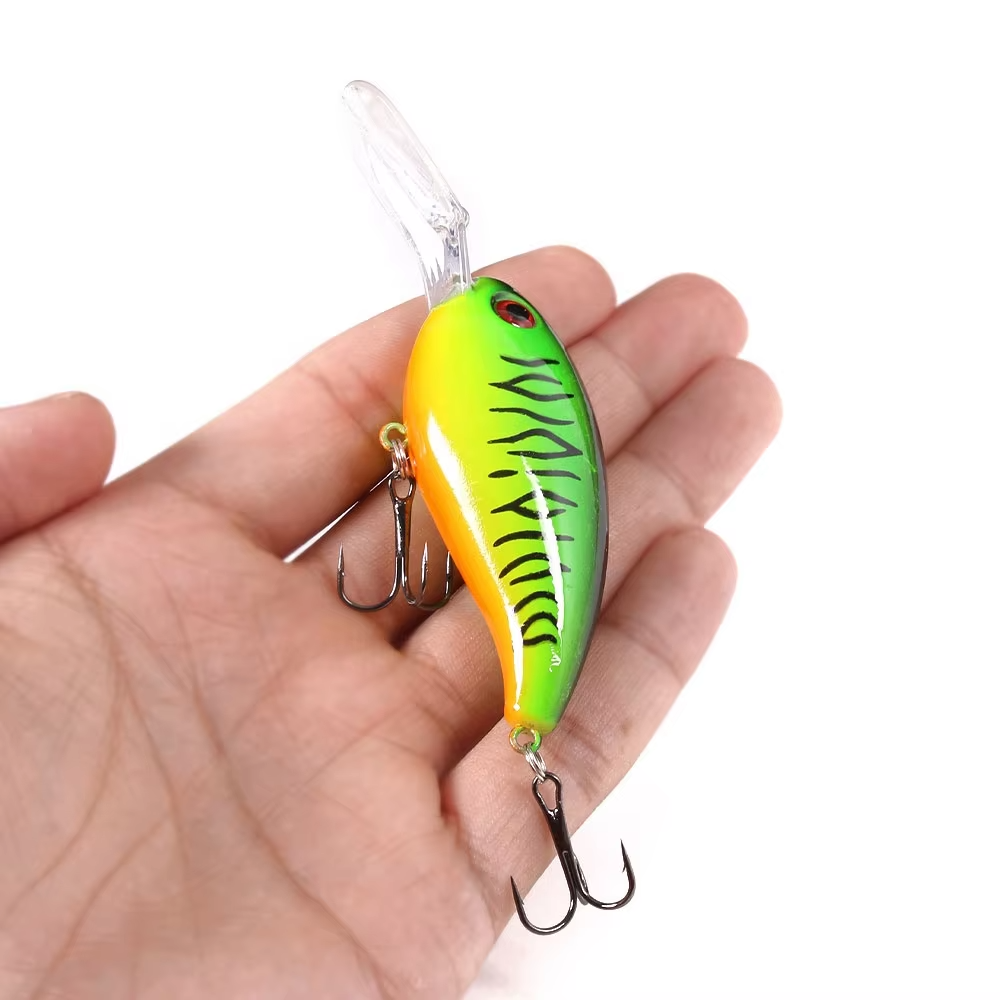Hot Sale 10cm 14g Artificial Hard Plastic Crank Baits Deep Diving Wobbler Crankbait Fishing Lures with Long Tongue Board – Crankbait – view 1