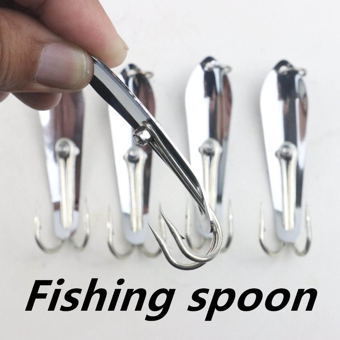 CHEERY Stainless Steel Casting & Trolling Fishing Spoon Lure for Carp & Bass-Ice & Float Fishing – Other Hard Lure – view 5