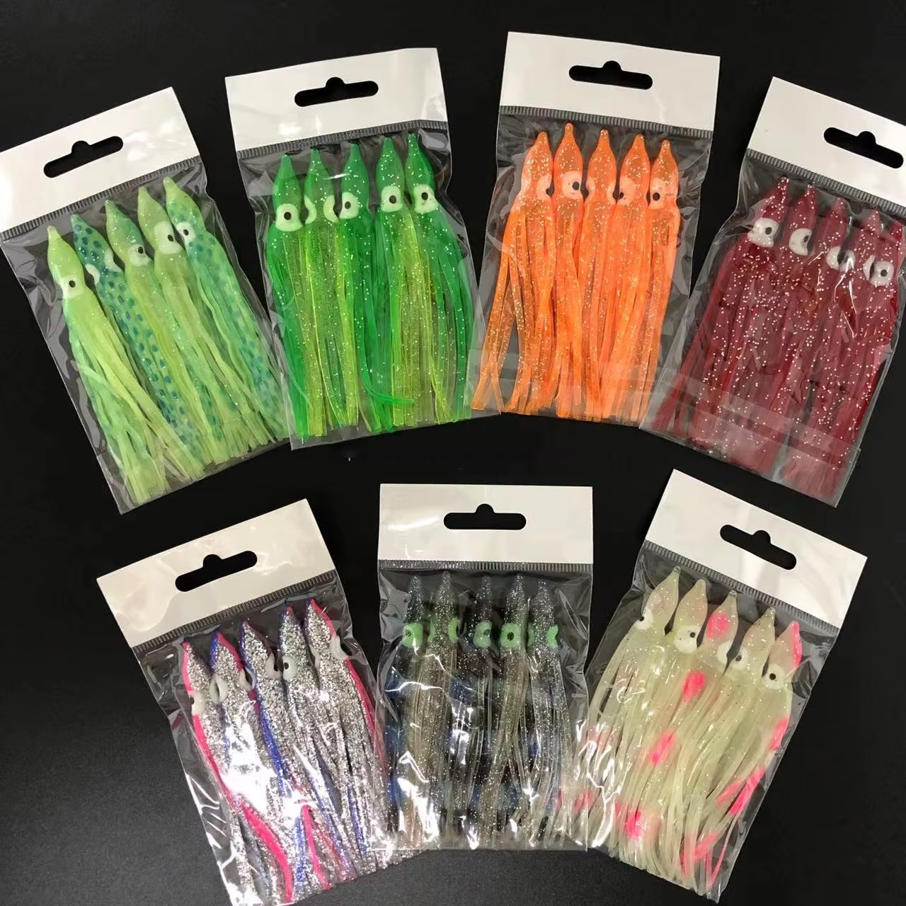 Squid Lure 10cm Octopus Skirt Rubber Squid PVC Luminous Soft Lure Squid Fishing Trolling Lure – Worms & Grubs – view 5