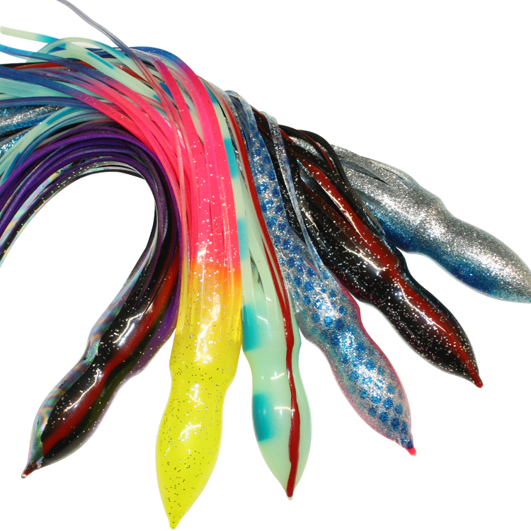CHEERY Soft Plastic Trolling Fishing Using Octopus Skirts and Luminous Squids Skirt Fishing Lure Squid Lure – Octopus Skirt – view 5