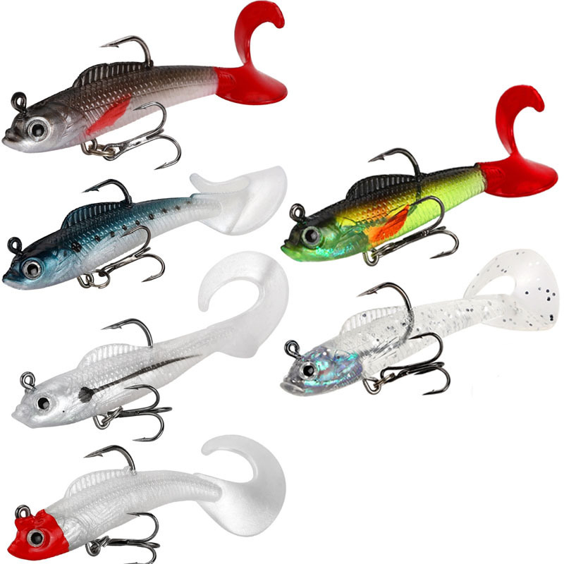 Fishing Accessories Freshwater Saltwater Luminous Jigging Lures Saltwater Fishing Pre-Rigged Jig Fishing Lure Soft Plastic Lure – Worms & Grubs – view 3