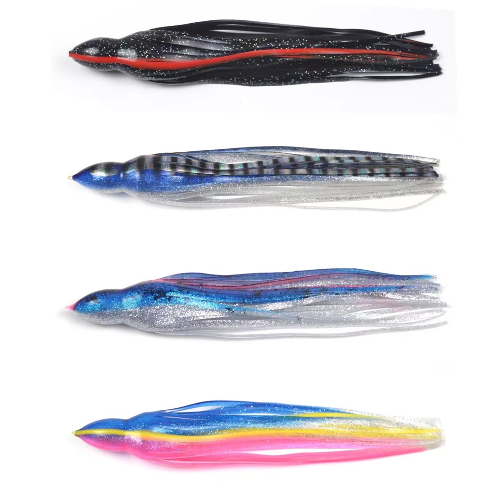 Cheery UV Enhanced Soft Plastic Replacement Big Game Trolling Squid Fishing Lure Rubber Skirts – Octopus Skirt – view 2