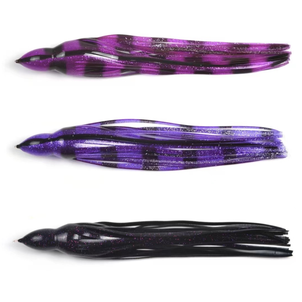 Cheery UV Enhanced Soft Plastic Replacement Big Game Trolling Squid Fishing Lure Rubber Skirts – Octopus Skirt – view 5