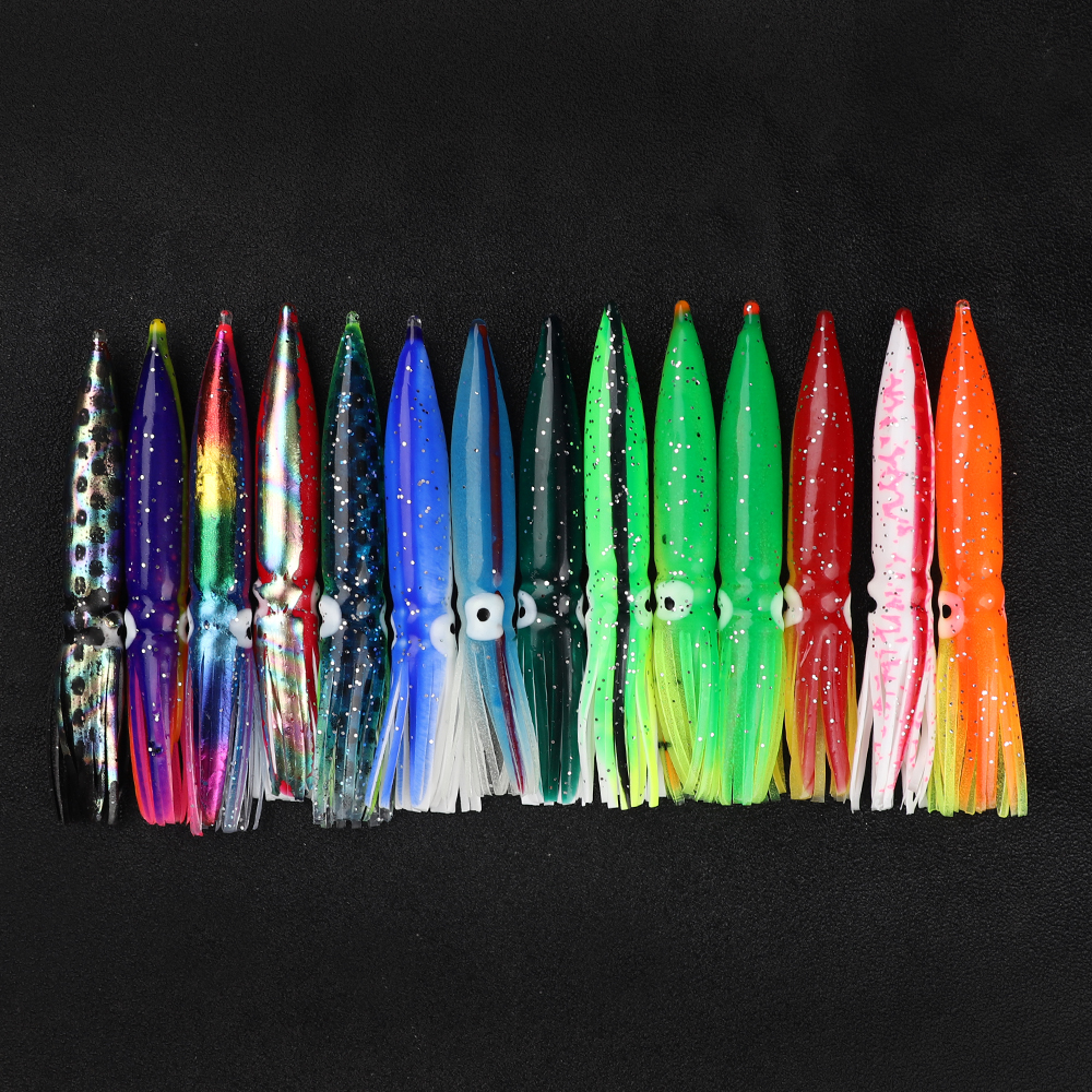 CHEERY Soft Squid Skirt 9/7.5cm Luminous Artificial Octopus Fishing Lure Trolling Baits XX-113 – Octopus Skirt – view 5
