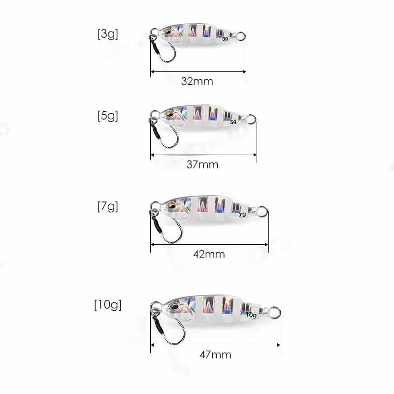 Cheery 3g 5g 7g 10g Mini Metal Jig Lure Lead Fish Casting Slow Jigging Lure Jig – Metal Jig – view 3