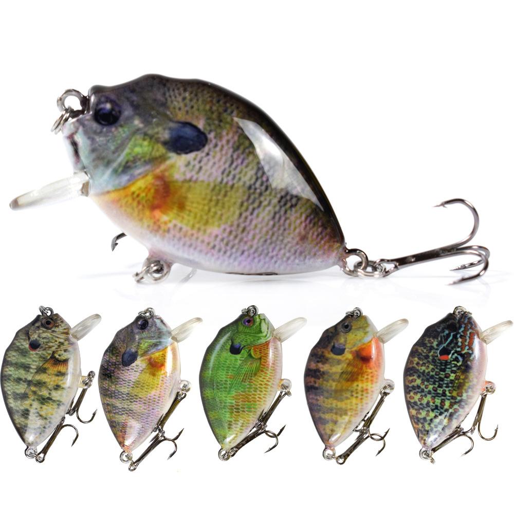 6cm 14.5g Submerged Hard Body Crank Baits Wobblers Fishing Lures Panfish Simulation Road Sub Fish Bait Sun Fish Bait – Crankbait – view 1