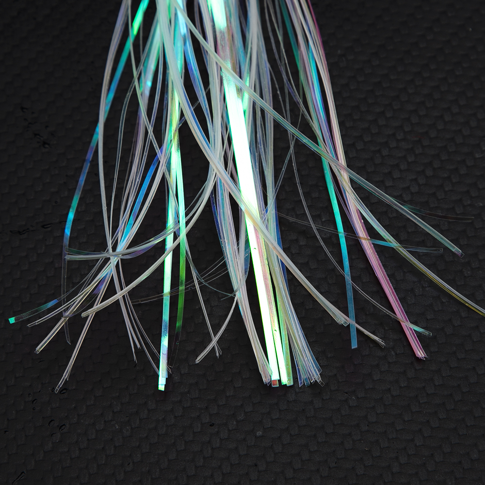 CHEERY Tuna Jig Fishing Lure Mylar Flasher Bucktail Tinsel Fly Tying Material for Bass Rig Flash Shiner Teaser – Octopus Skirt – view 5