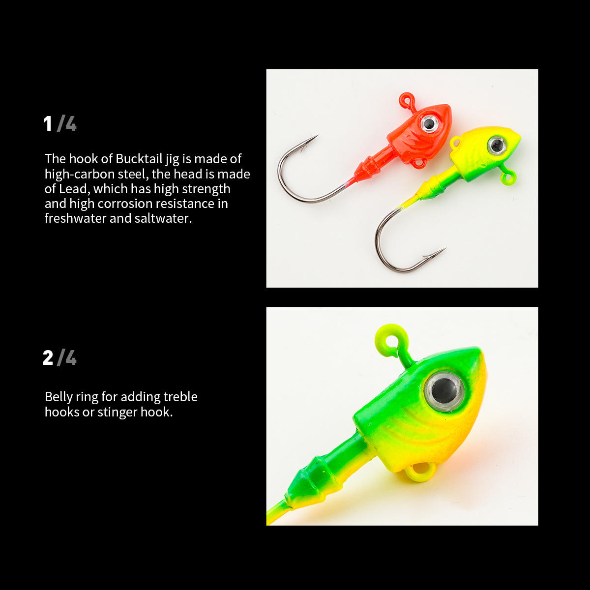 CHEERY Saltwater Fishing Jig Head 10g 15g 20g 25g 30g 35g 40g Heavy Lead Hook with Lead Jig Heads – Metal Lure – view 5