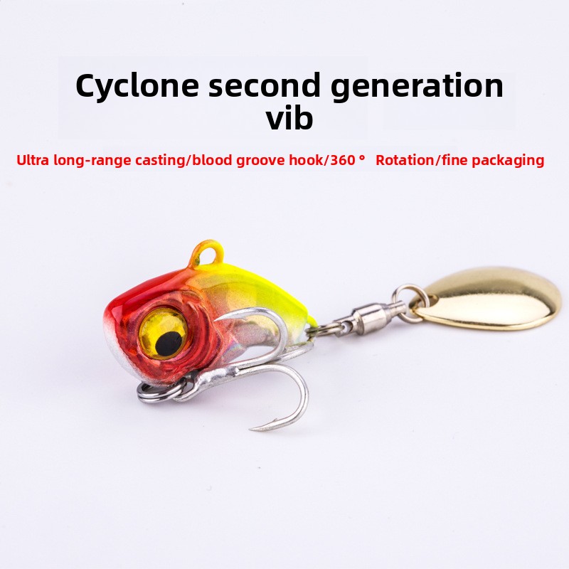 Luya Second Generation Metal Vib Bait Freshwater Bass Fish Rotating Sequins Attracts Sea Bass Zander Saltwater Drop-Up – Metal Lure – view 5