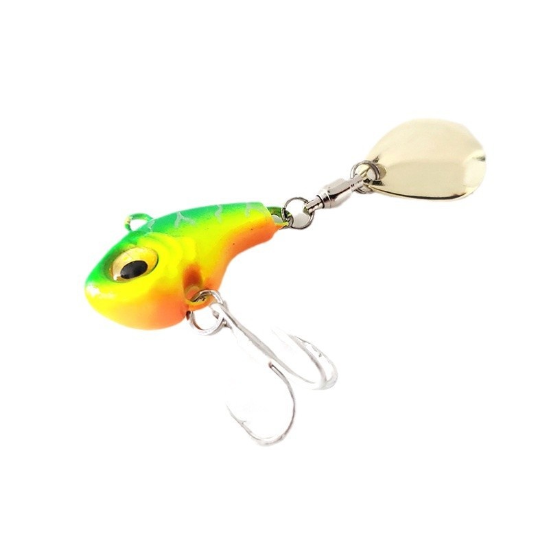 Luya Second Generation Metal Vib Bait Freshwater Bass Fish Rotating Sequins Attracts Sea Bass Zander Saltwater Drop-Up – Metal Lure – view 1
