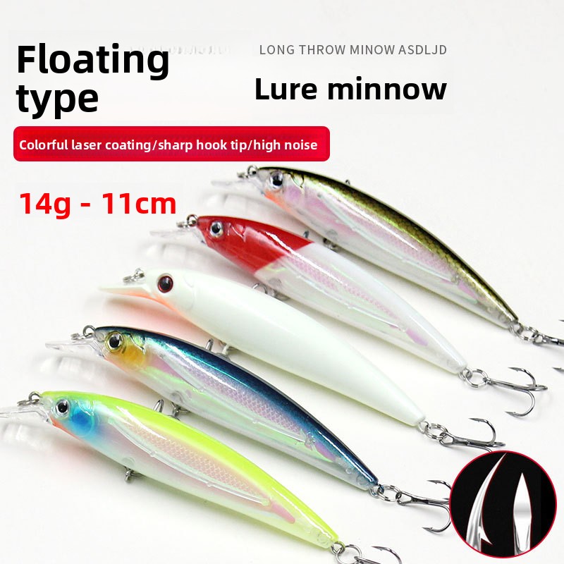 Elegant Bionic Bait Lure Manufacturer Wholesale 15g Floating Sinking ABS Carp Minnow Luminous Water Lure Made of Rubber – Minnow – view 5