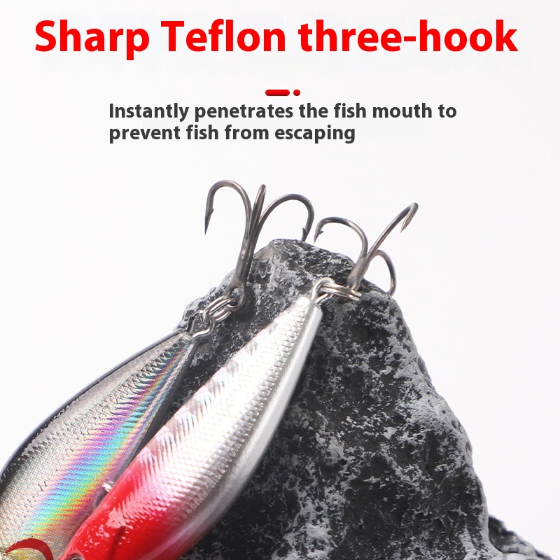 Micro Minnow Lua Plastic Artificial Bait White Striped Carp Ocean Boat River Lake Stream Fishing Targets with Hooks – Minnow – view 4