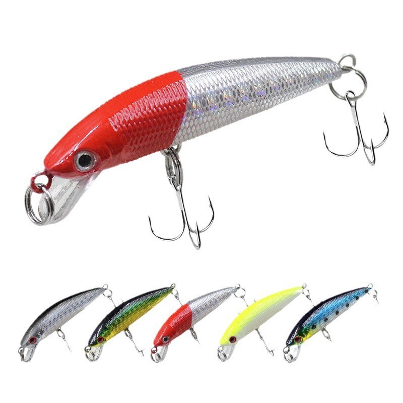 6cm 4g Slow Sinking Micro Plastic Minnow Bait Lure Set for Freshwater Stream for Carp Bottom Fishing Artificial Hard Bait Cod – Minnow – view 1