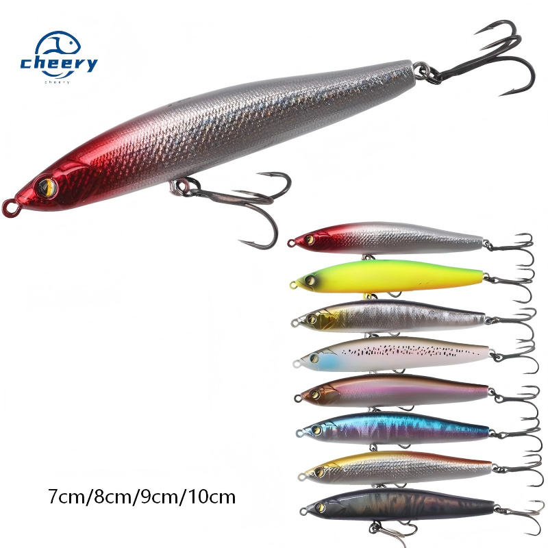 Cheery Casting Lure Whitefish Crank Bait for Saltwater Fish Vibrating Sinking Pencil Bait for Bass Mandarin Fish Marlin – Pencil – view 1