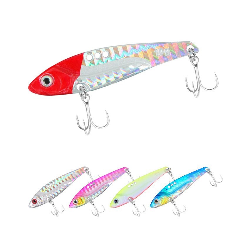 Longya VIB Lure Bait Shiny Metal VIB Blood Groove Hook for Saltwater Fish Pike 15g for Long-Cast Sea Freshwater Bass Fishing – Metal Lure – view 1