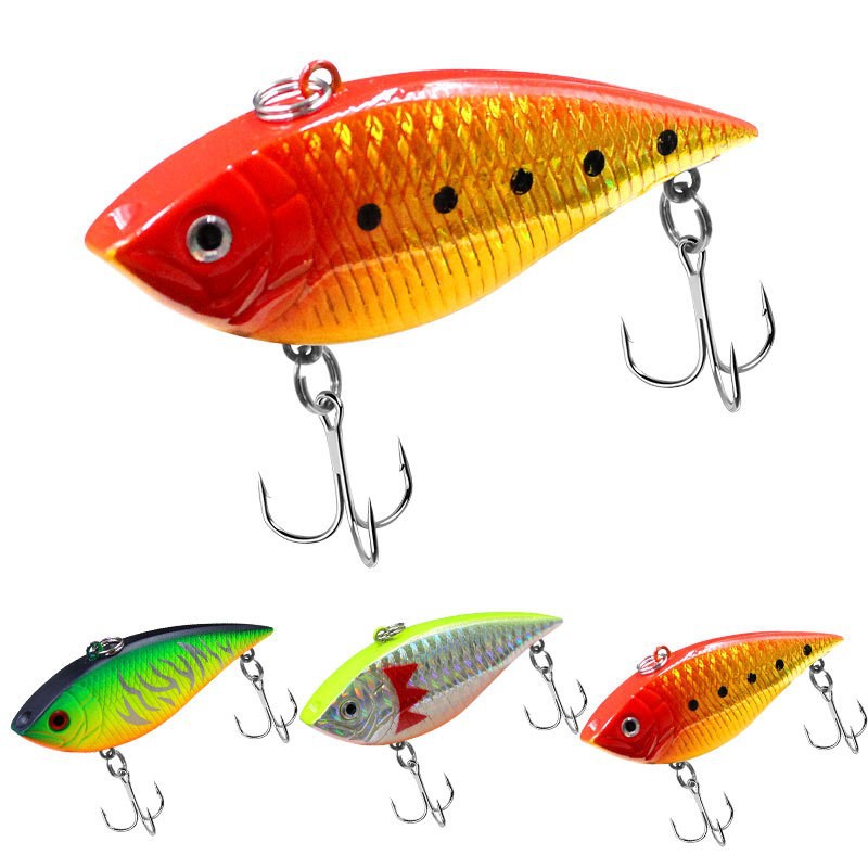 Effective 7cm 12g Long-Cast Vibration Tremor Swim Bait ABS for Sea Bass Catfish Carp Fishing Cross-Border E-commerce Bass Salmon – VIB – view 1