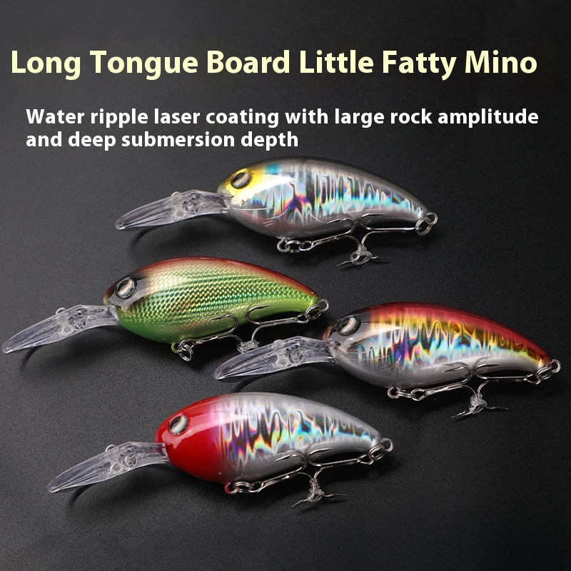 Long-Range Casting 10cm 15g Sea Fishing ABS Plastic Bait Long Tongue Board Rock Chubby Minnow Lure for Carp Target Species – Minnow – view 5