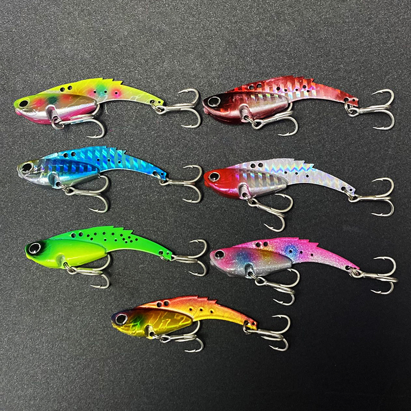 New Cheery Vib Fishing Lure Fast Sinking Hard Saltwater Metal Blade Durable Silicone for River and Stream Fishing – Metal Lure – view 2