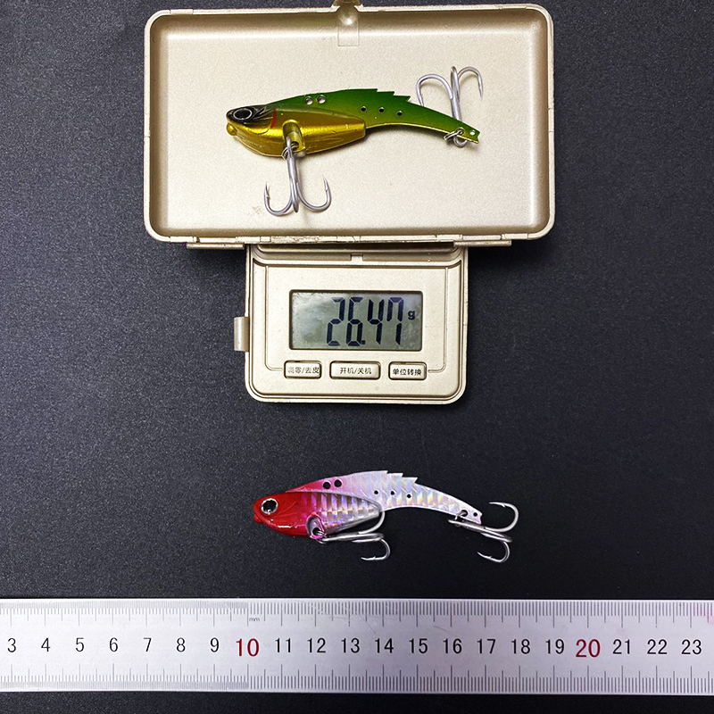 New Cheery Vib Fishing Lure Fast Sinking Hard Saltwater Metal Blade Durable Silicone for River and Stream Fishing – Metal Lure – view 3