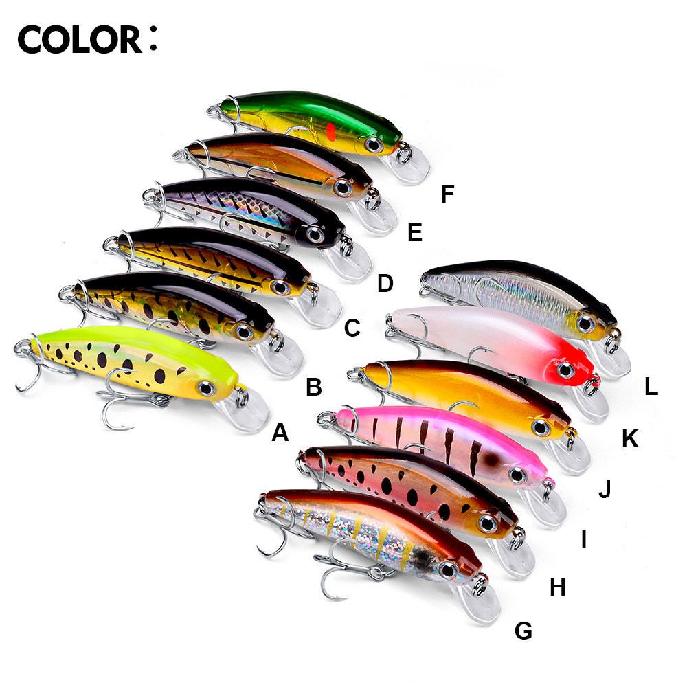 Cherry New 11g/8cm Topwater Minnow Bait 12 Colors Hard Artificial Silicone Bait Long-Throw Inner Lead Casting Emergency Bait – Minnow – view 2