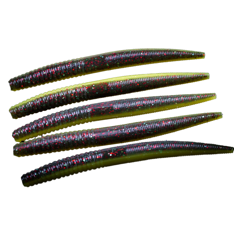 Cheery Worm Bait for Freshwater Bass Fishing Senko Soft Lure Drop Shot Rig Carolina Rig Jig Head Silicone for River Fishing – Worms & Grubs – view 3