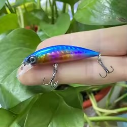 Cheery New 50 Millimeter Cheery Mini 50s Artificial 3D Eyes Hard Bait ABS Freshwater Fish Lure Kit for Marlin Sinks Slowly River – Minnow – view 3