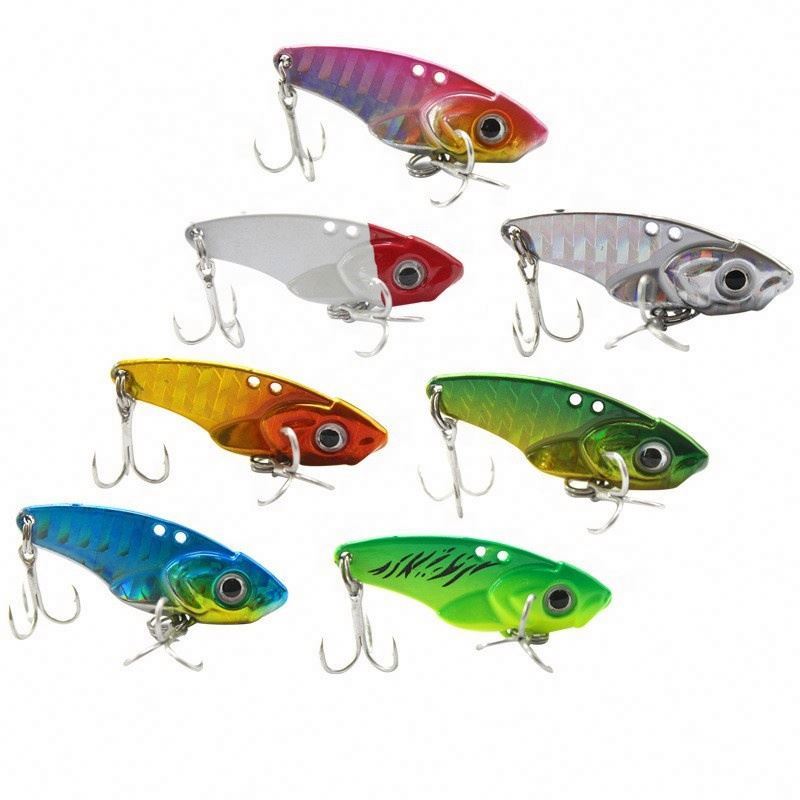 3D Eyes Sinking Metal VIB Bait for Marlin Tilapia Bream Fishing for Ice Fishing River ABS for Perch Barracuda Crank Cherry Use – Metal Lure – view 1