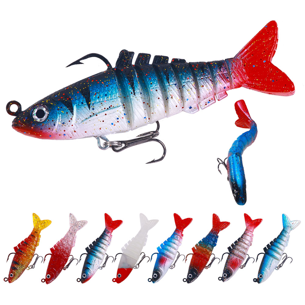 Wholesale 9 Centimeter Cheery 15g Artificial Lead Head Soft Plastic Wobbler Bass Fishing Lure for River Fishing – Swimbait – view 1