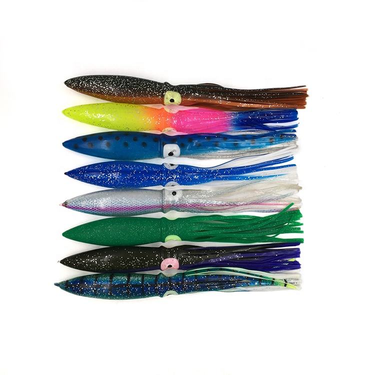 Cheery 9 Inch Artificial Soft Bait Trolling Lure Fishing Tackle for Tuna & Marlin PVC Octopus & Squid for River Use – Octopus Skirt – view 4
