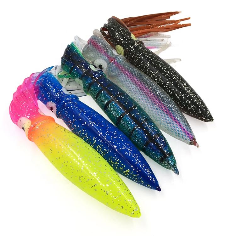 Cheery 9 Inch Artificial Soft Bait Trolling Lure Fishing Tackle for Tuna & Marlin PVC Octopus & Squid for River Use – Octopus Skirt – view 5