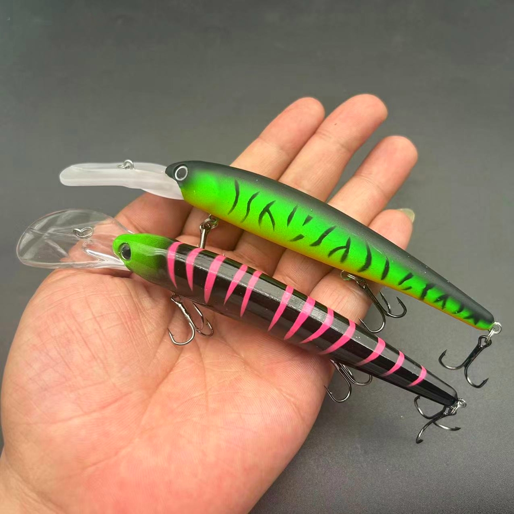 Cheery M062 120mm 20g Minnow Fishing Lure for Bass Bandit Walleye Deep Diver Pesca Long Casting ABS Material for River Fishing – Minnow – view 2