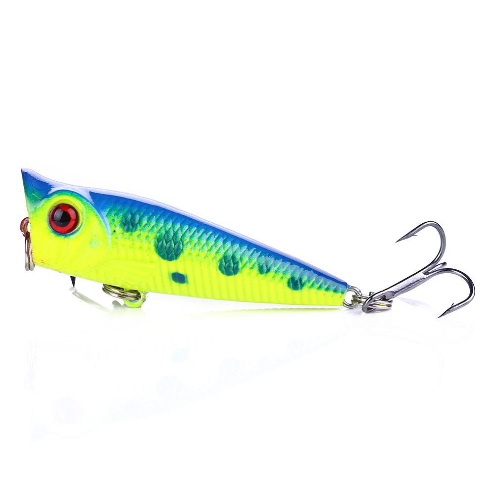 Cheery 5 Centimeter -4.9 Gram Hard Plastic Bait ABS Pop Art Water Fishing Artificial Bait Printed for Salt Water River Use – Popper – view 5