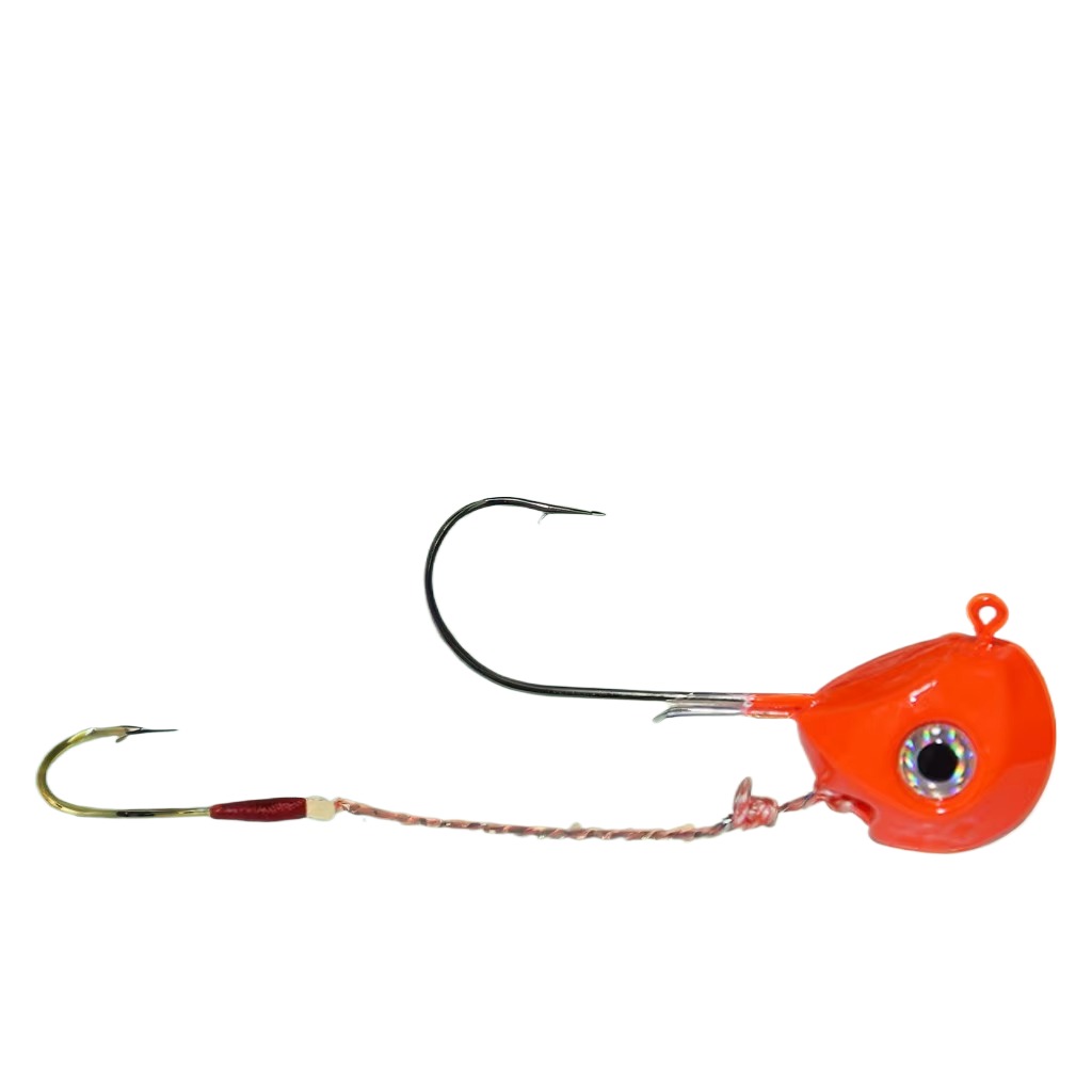 Cheery Hot Sale 40g-140g Fishing Clamp Double Hook 3D Eye Lead Material for Fresh Salt Water Fishing Tilapia River Minnow Lure – Metal Lure – view 3