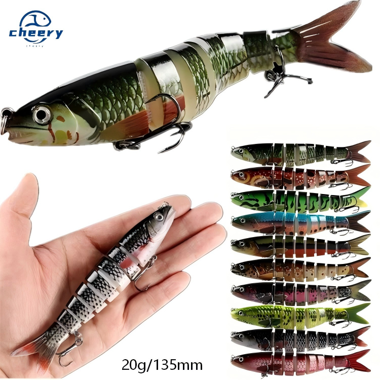 Cheery Wholesale 135mm 20G Kwikfish Bait ABS Multi-Joint Hard Bait for Bass Fishing for River Positions – Swimbait – view 1
