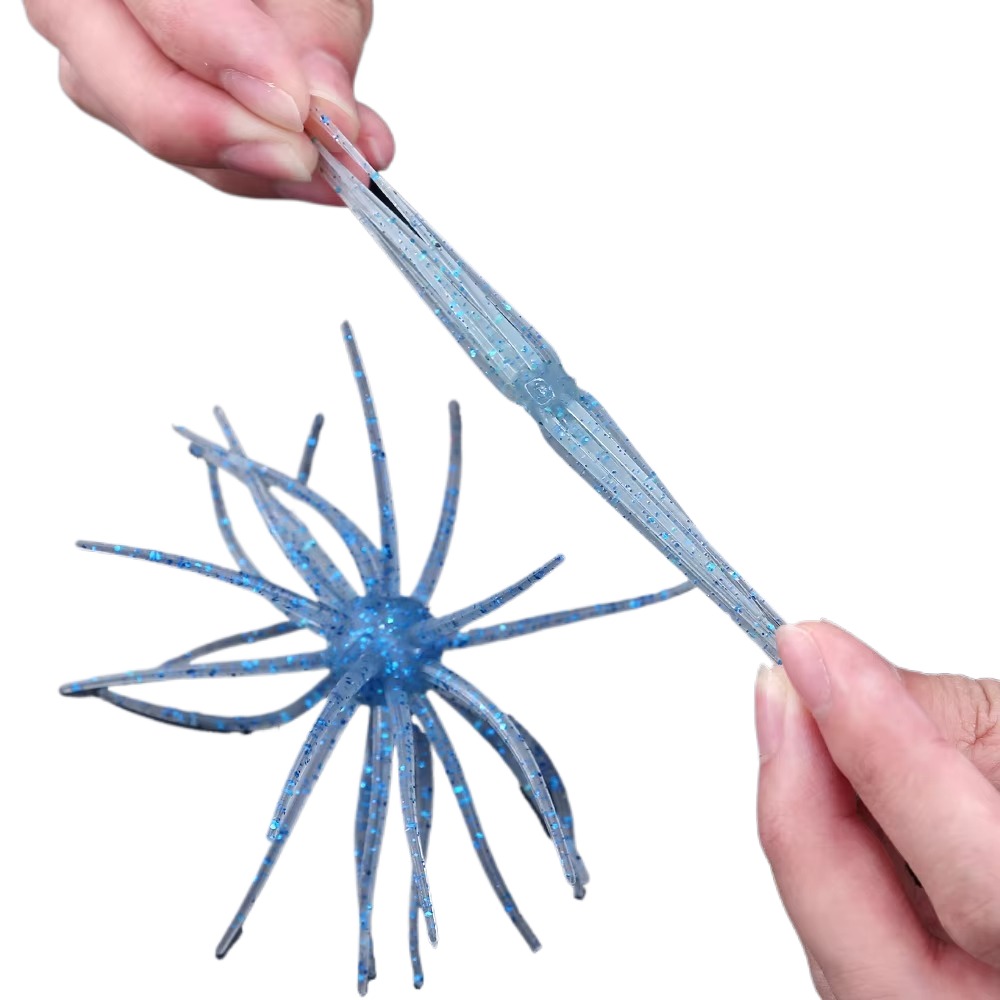 Cheery Bait Sea Urchin Soft PVC Printed Artificial Fish for Carp Bass Mandarin Tilapia-Fly Fishing Topwater/Midwater Lure – Worms & Grubs – view 3