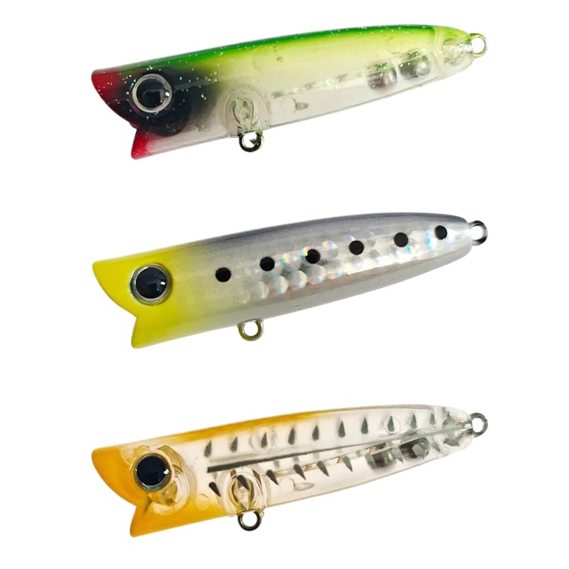 Cheery 10 Color 6cm/7G AC60 Popper Bait Topwater Carp Bass Wobble Crank Bait Hard Japanese Artificial Bait for Lure Fishing – Popper – view 3