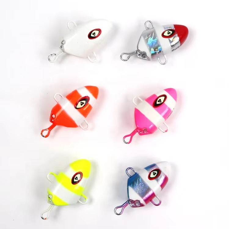 Wholesale Cheery Lucanus Jig Lure Kit 100g-300g Slider Bait with for BKK Hook Slow Shaking Luminous Inchiku Bait Made of – Metal Lure – view 1