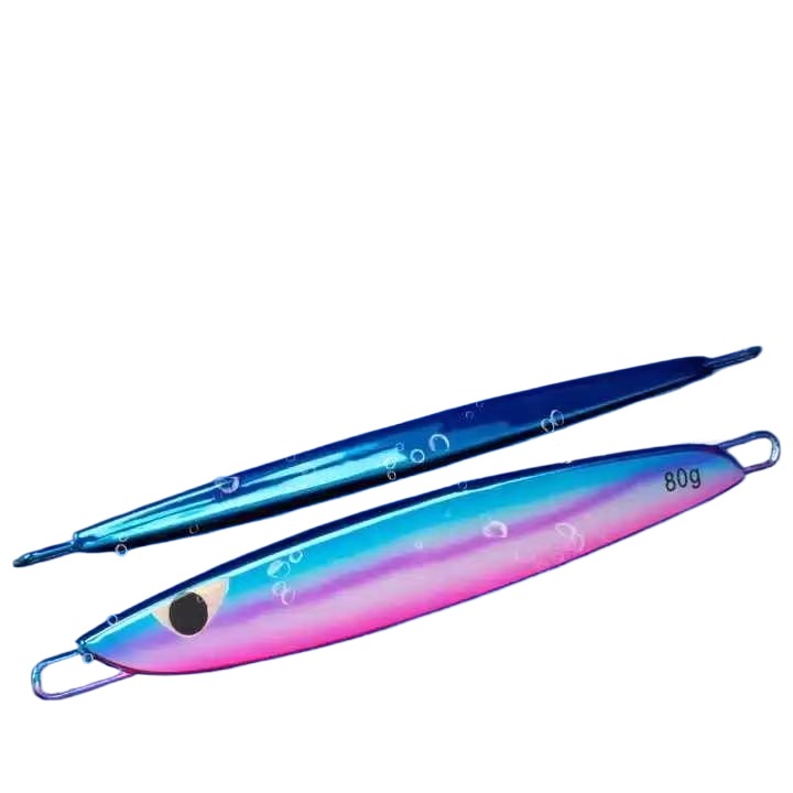 Cheery GS New OEM Slow Pitch Jigging Fishing Lure 60g 80g 130g 150g Metal Fast Sinking Jigs UV Glow Bait Electroplating – Metal Lure – view 4