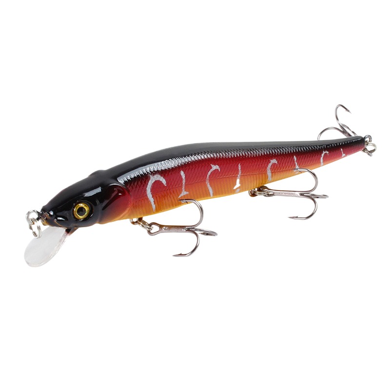 Cherry Factory Direct 11.5cm/14g Bionic Bait 14g Bionic Hair Floating Minnow Lure Magnetic Guide Ring Hard Artificial Soft Bait – Minnow – view 2