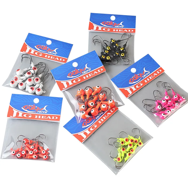 Cheery Palmer 10pcs/bag High Carbon Fishing Hooks 1.75g 3.5g 5g 7g Crappie Jig Lead Heads for Saltwater Pike Target Species – Metal Lure – view 5