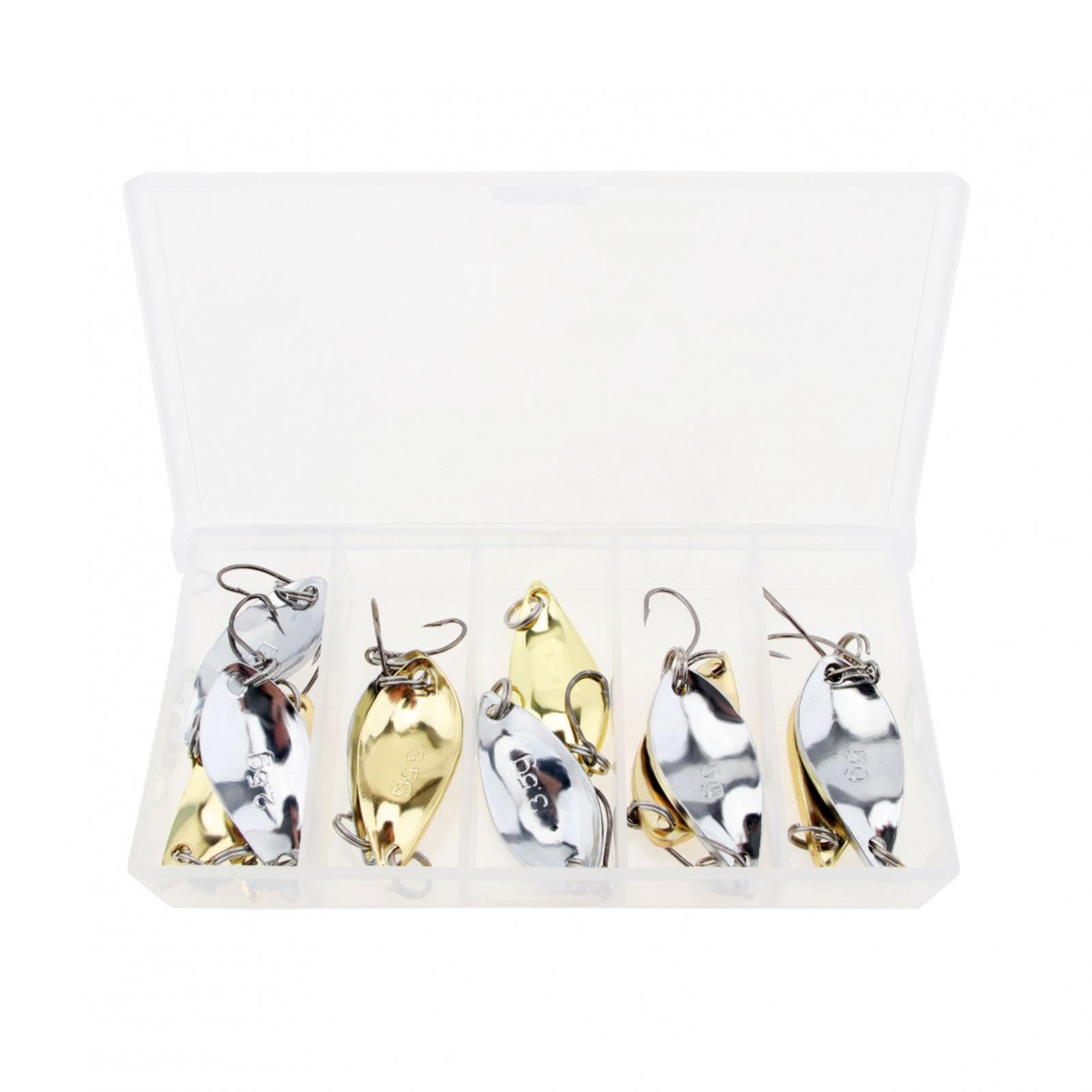 Cheery Steel Hook Lure Set for Bass Trout Catfish Hard Metal Saltwater and Freshwater Fishing Spoons Lures – Metal Lure – view 3