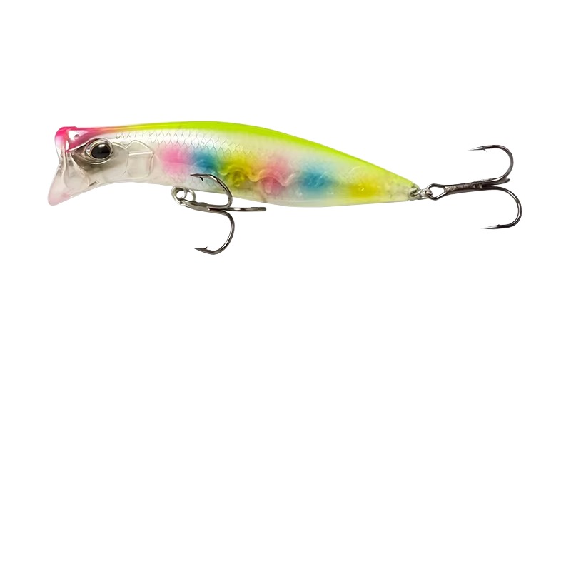 Cheery 80mm 12G Topwater Whopper Popper Salt Water Bass Trout Artificial Bait ABS Wobble Supplies Fishing Lures for River – Popper – view 2