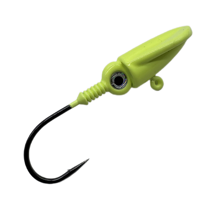 Cheery Luminous Lead Jig Head Well-Balanced Round Lure Worm Swim Bait for Saltwater Fish Sea Fishing Techniques – Metal Lure – view 1